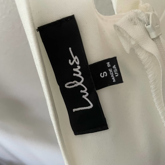 new lulus white tank skater low back dress size small - Picture 3 of 3